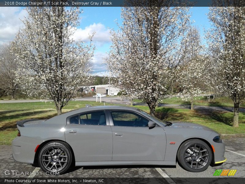 Destroyer Gray / Black 2018 Dodge Charger R/T Scat Pack