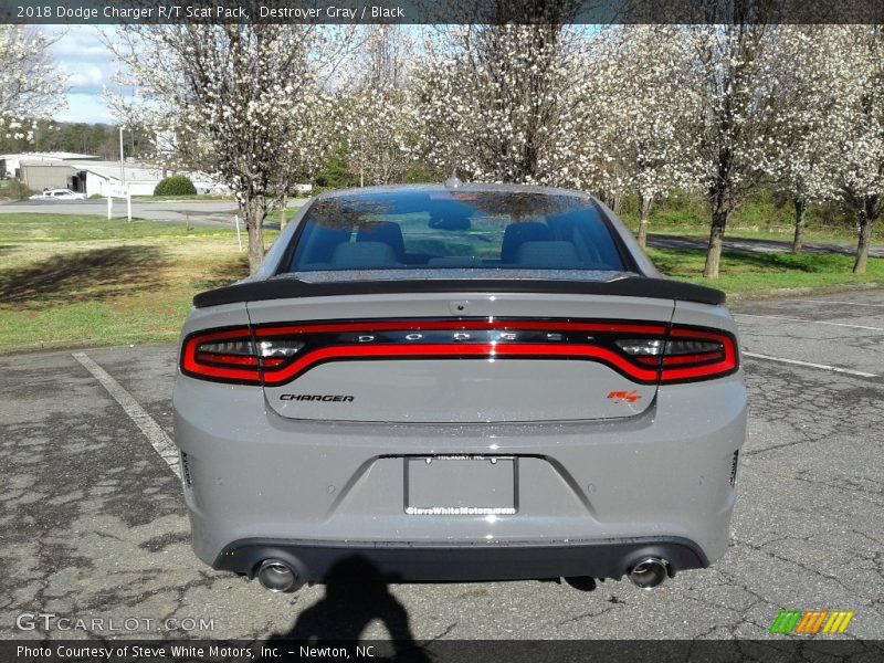 Destroyer Gray / Black 2018 Dodge Charger R/T Scat Pack