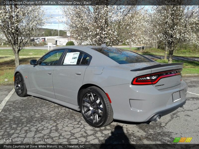 Destroyer Gray / Black 2018 Dodge Charger R/T Scat Pack