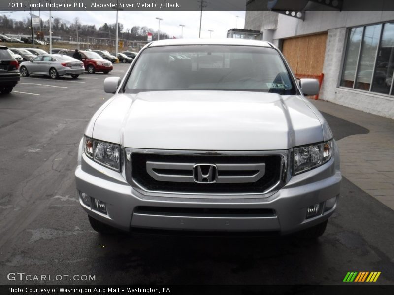 Alabaster Silver Metallic / Black 2011 Honda Ridgeline RTL