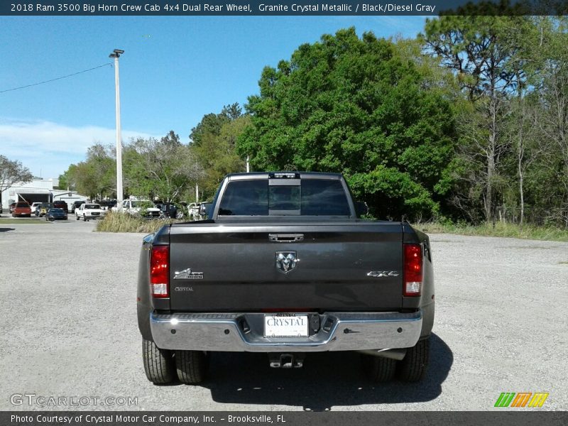 Granite Crystal Metallic / Black/Diesel Gray 2018 Ram 3500 Big Horn Crew Cab 4x4 Dual Rear Wheel