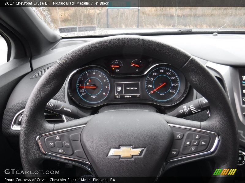 Mosaic Black Metallic / Jet Black 2017 Chevrolet Cruze LT