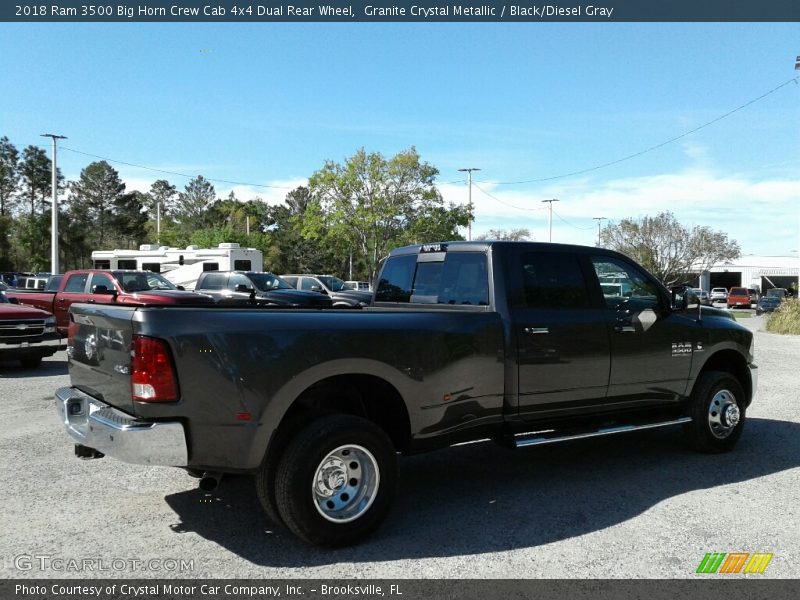Granite Crystal Metallic / Black/Diesel Gray 2018 Ram 3500 Big Horn Crew Cab 4x4 Dual Rear Wheel
