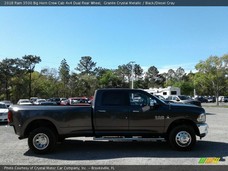 Granite Crystal Metallic / Black/Diesel Gray 2018 Ram 3500 Big Horn Crew Cab 4x4 Dual Rear Wheel