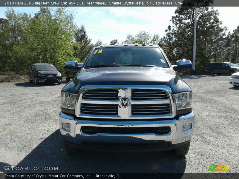 Granite Crystal Metallic / Black/Diesel Gray 2018 Ram 3500 Big Horn Crew Cab 4x4 Dual Rear Wheel