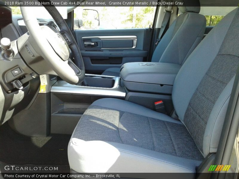 Granite Crystal Metallic / Black/Diesel Gray 2018 Ram 3500 Big Horn Crew Cab 4x4 Dual Rear Wheel