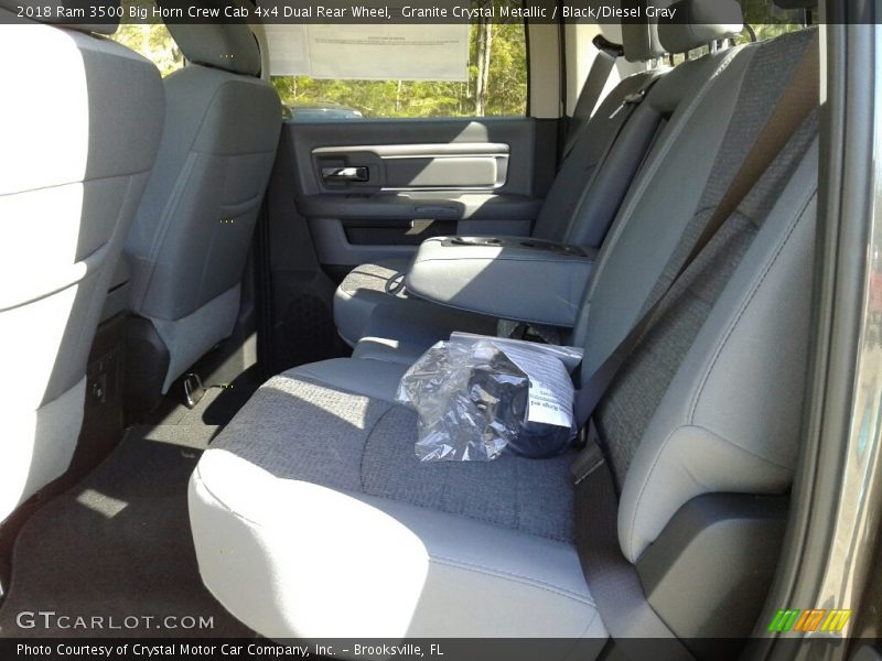 Granite Crystal Metallic / Black/Diesel Gray 2018 Ram 3500 Big Horn Crew Cab 4x4 Dual Rear Wheel