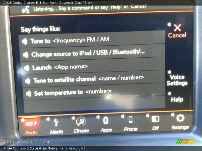 Destroyer Gray / Black 2018 Dodge Charger R/T Scat Pack