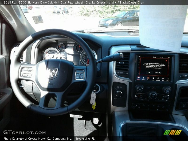 Granite Crystal Metallic / Black/Diesel Gray 2018 Ram 3500 Big Horn Crew Cab 4x4 Dual Rear Wheel