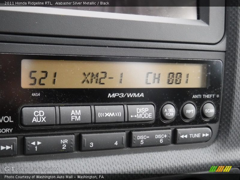 Alabaster Silver Metallic / Black 2011 Honda Ridgeline RTL