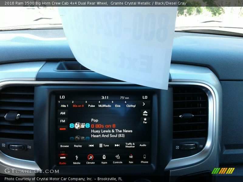 Granite Crystal Metallic / Black/Diesel Gray 2018 Ram 3500 Big Horn Crew Cab 4x4 Dual Rear Wheel