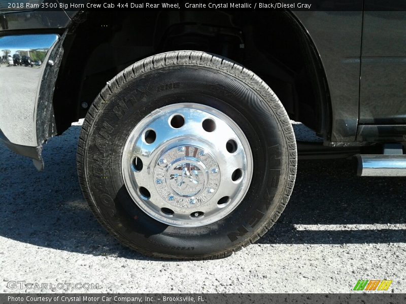 Granite Crystal Metallic / Black/Diesel Gray 2018 Ram 3500 Big Horn Crew Cab 4x4 Dual Rear Wheel