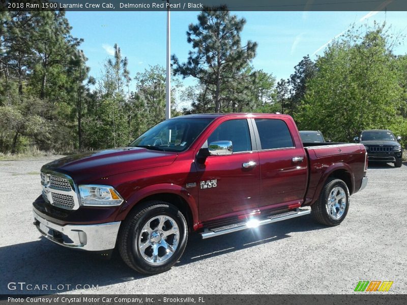 Delmonico Red Pearl / Black 2018 Ram 1500 Laramie Crew Cab