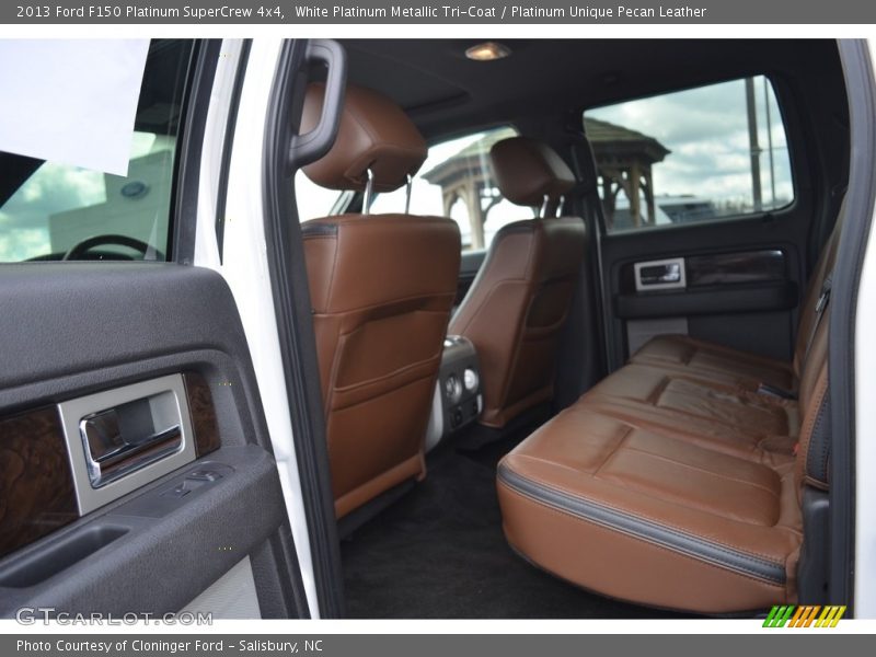 White Platinum Metallic Tri-Coat / Platinum Unique Pecan Leather 2013 Ford F150 Platinum SuperCrew 4x4