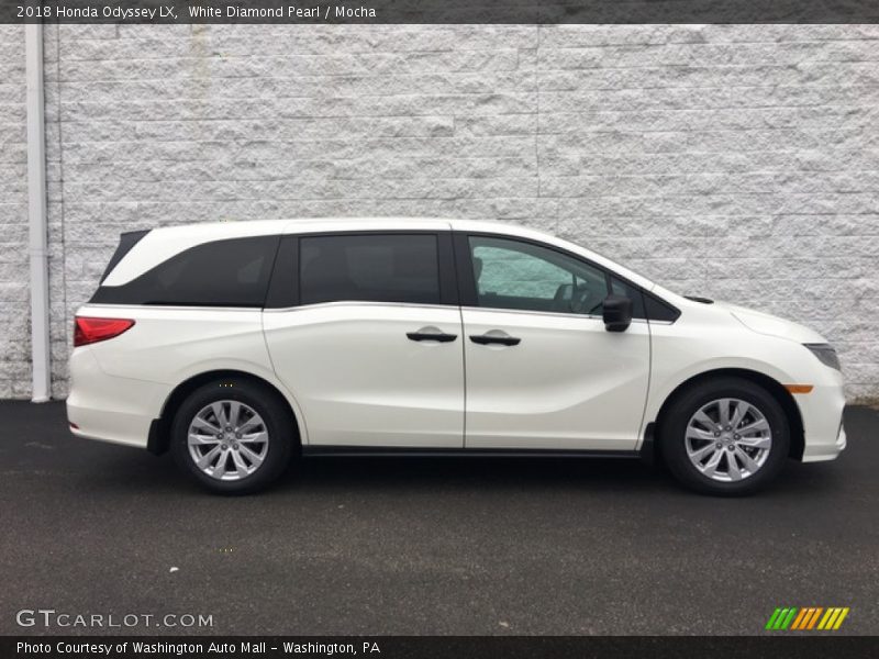 White Diamond Pearl / Mocha 2018 Honda Odyssey LX