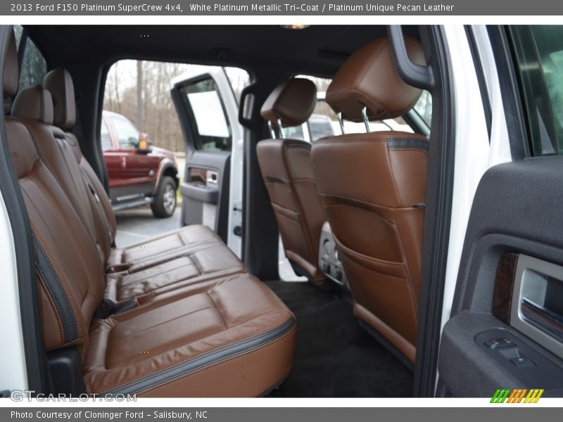 White Platinum Metallic Tri-Coat / Platinum Unique Pecan Leather 2013 Ford F150 Platinum SuperCrew 4x4