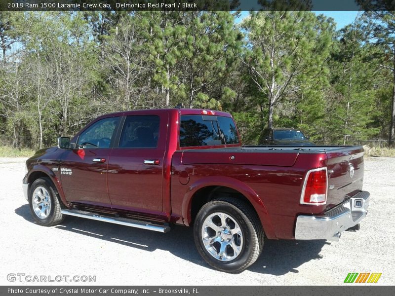 Delmonico Red Pearl / Black 2018 Ram 1500 Laramie Crew Cab