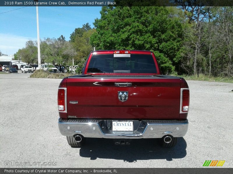 Delmonico Red Pearl / Black 2018 Ram 1500 Laramie Crew Cab