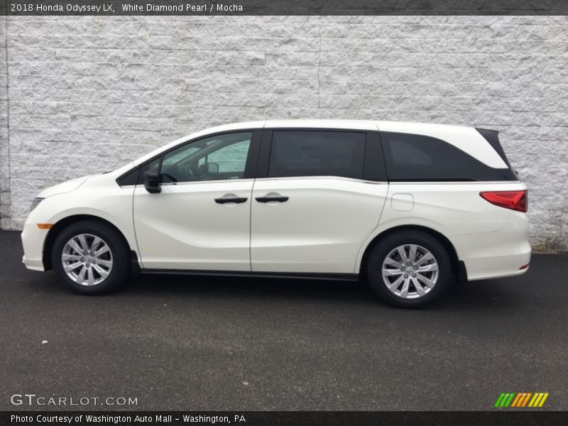 White Diamond Pearl / Mocha 2018 Honda Odyssey LX