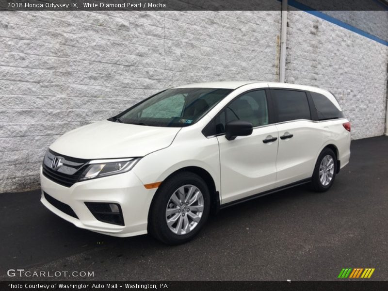 White Diamond Pearl / Mocha 2018 Honda Odyssey LX