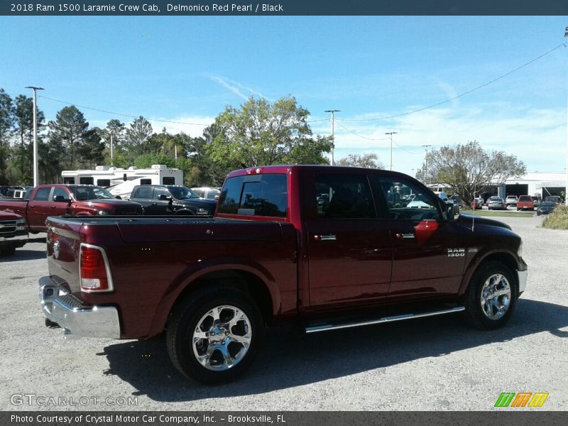 Delmonico Red Pearl / Black 2018 Ram 1500 Laramie Crew Cab