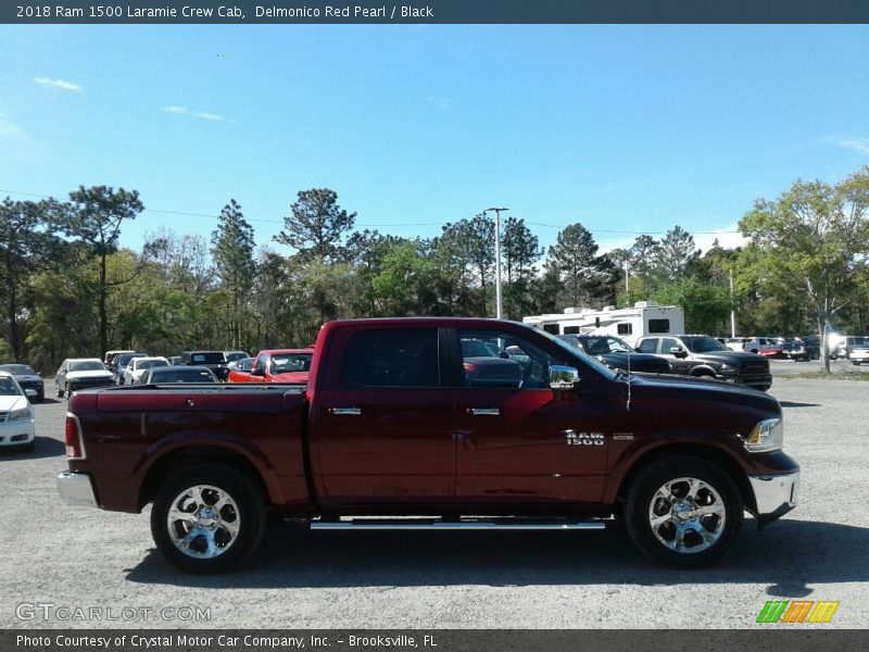 Delmonico Red Pearl / Black 2018 Ram 1500 Laramie Crew Cab