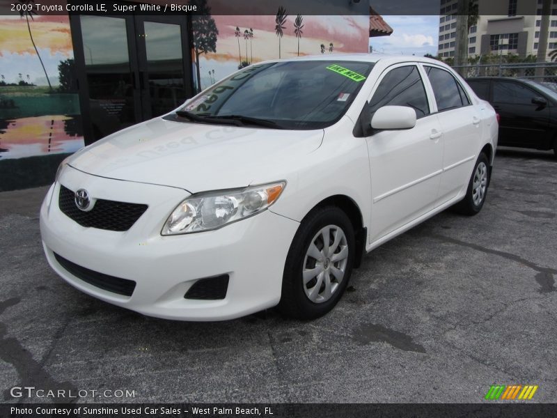 Super White / Bisque 2009 Toyota Corolla LE