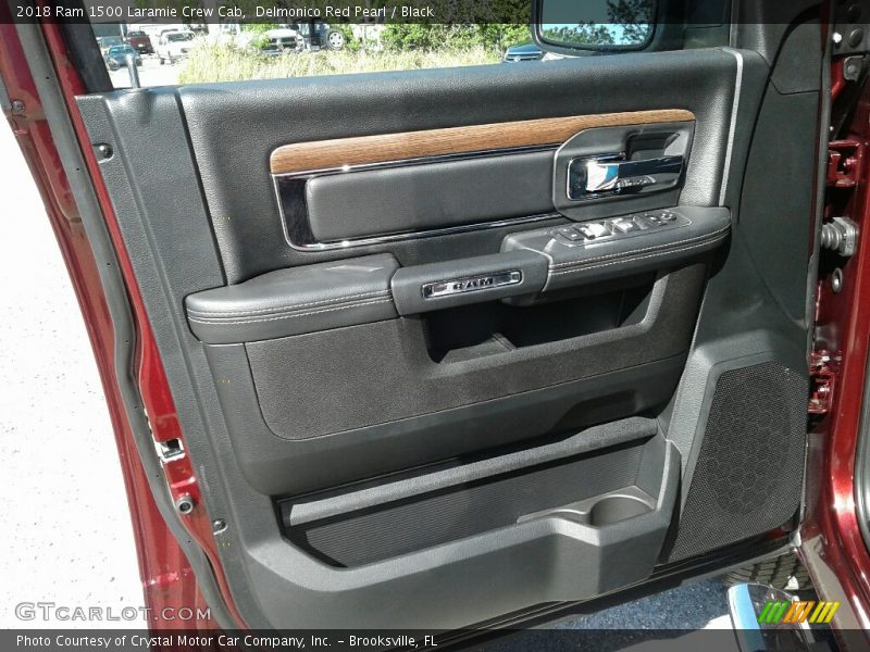Delmonico Red Pearl / Black 2018 Ram 1500 Laramie Crew Cab