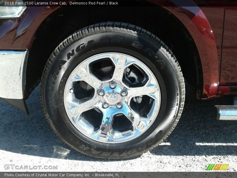 Delmonico Red Pearl / Black 2018 Ram 1500 Laramie Crew Cab
