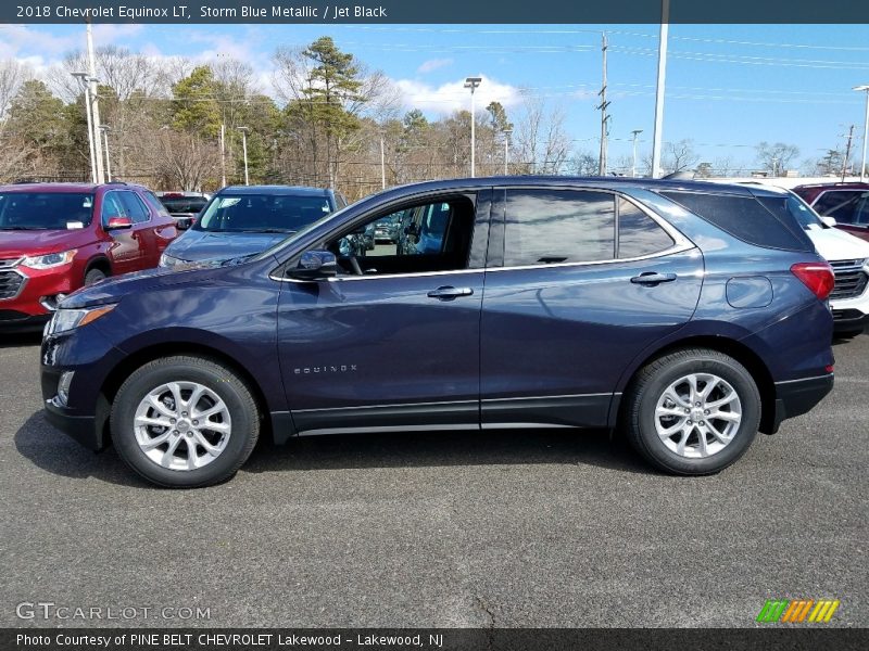 Storm Blue Metallic / Jet Black 2018 Chevrolet Equinox LT