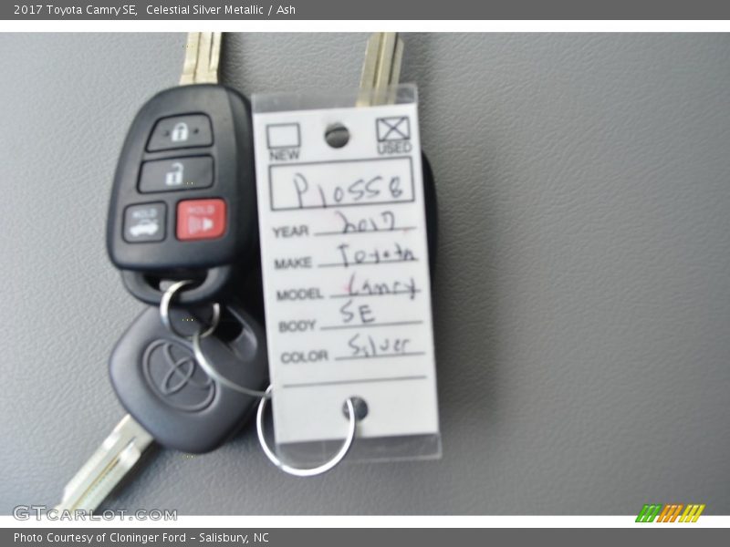 Celestial Silver Metallic / Ash 2017 Toyota Camry SE
