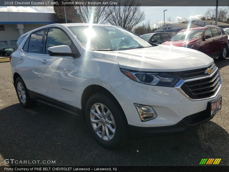 Summit White / Medium Ash Gray 2018 Chevrolet Equinox LT AWD