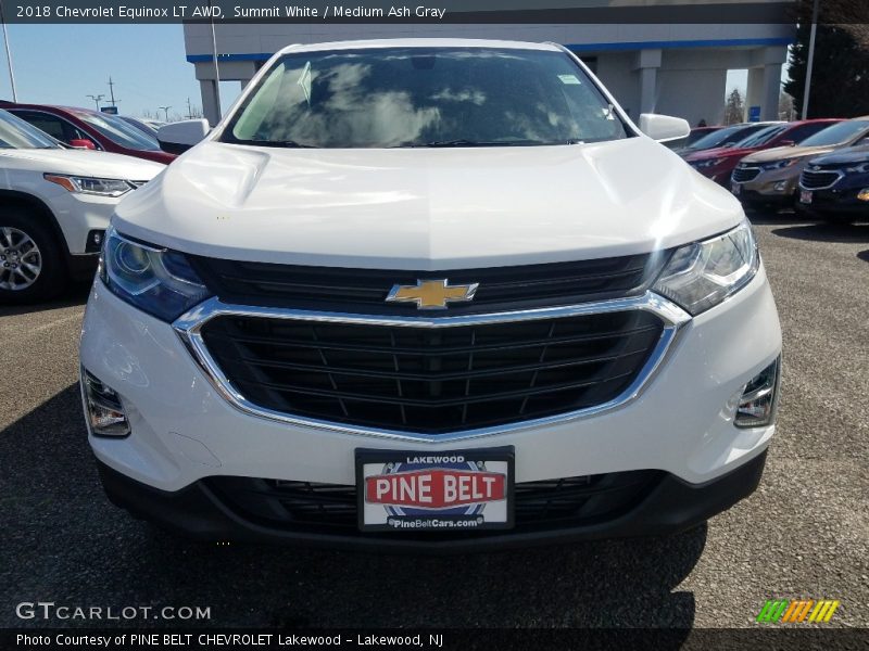 Summit White / Medium Ash Gray 2018 Chevrolet Equinox LT AWD