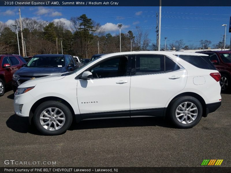 Summit White / Medium Ash Gray 2018 Chevrolet Equinox LT AWD