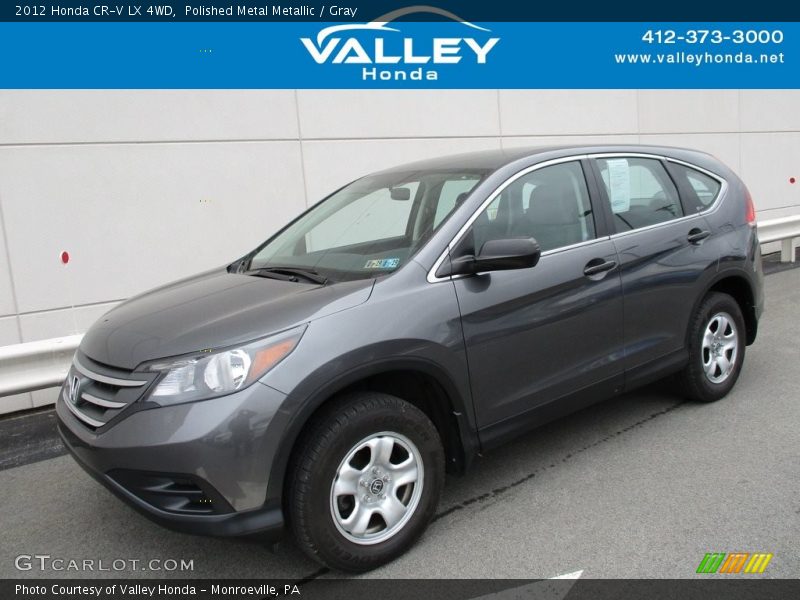 Polished Metal Metallic / Gray 2012 Honda CR-V LX 4WD
