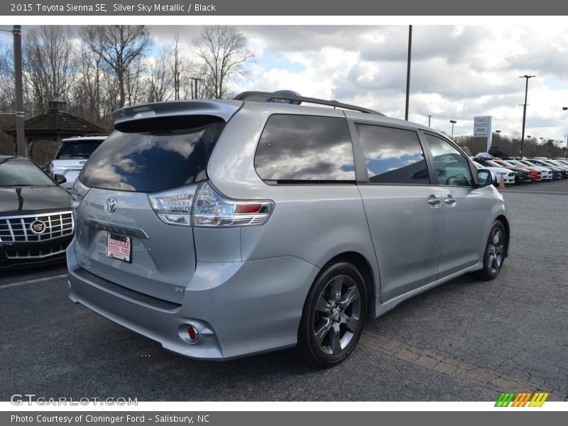 Silver Sky Metallic / Black 2015 Toyota Sienna SE