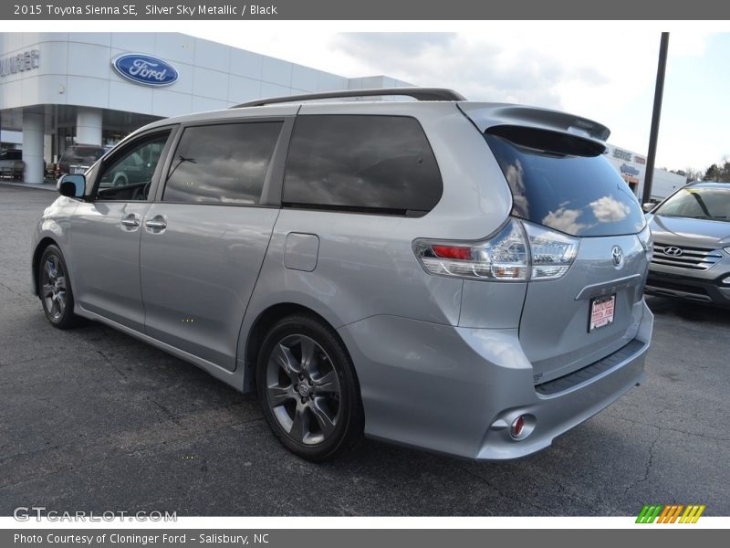 Silver Sky Metallic / Black 2015 Toyota Sienna SE