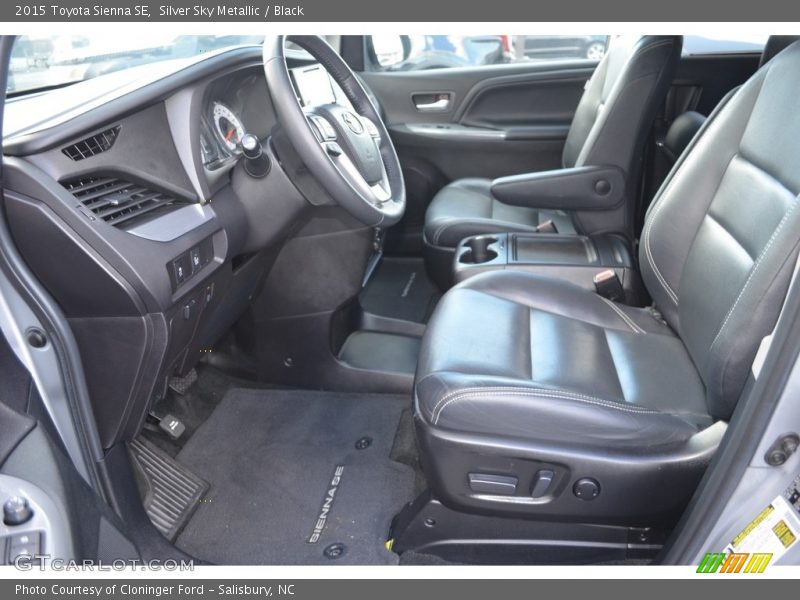 Silver Sky Metallic / Black 2015 Toyota Sienna SE