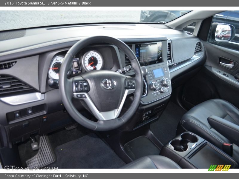 Silver Sky Metallic / Black 2015 Toyota Sienna SE