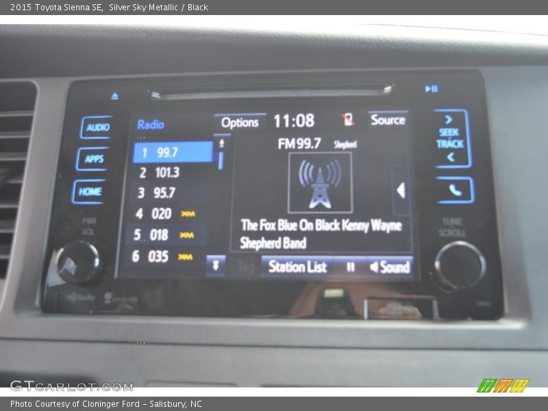 Silver Sky Metallic / Black 2015 Toyota Sienna SE