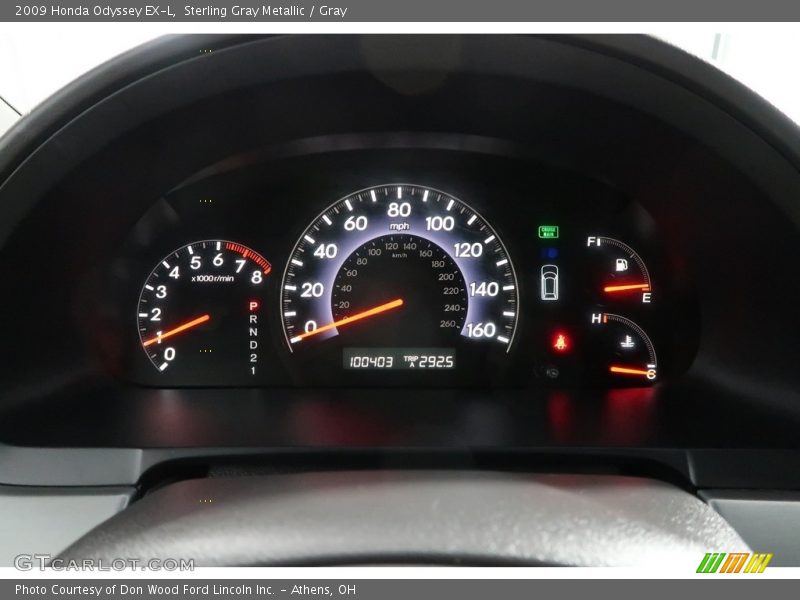 Sterling Gray Metallic / Gray 2009 Honda Odyssey EX-L