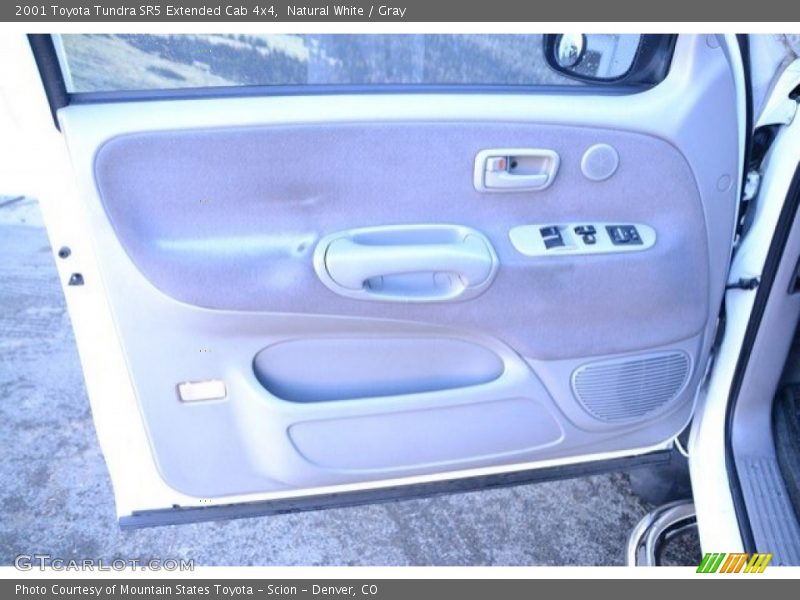 Natural White / Gray 2001 Toyota Tundra SR5 Extended Cab 4x4