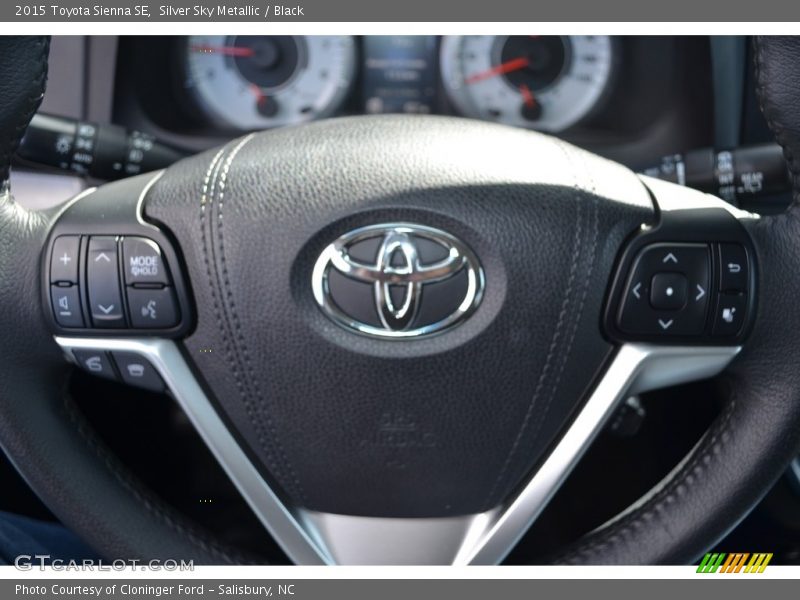 Silver Sky Metallic / Black 2015 Toyota Sienna SE