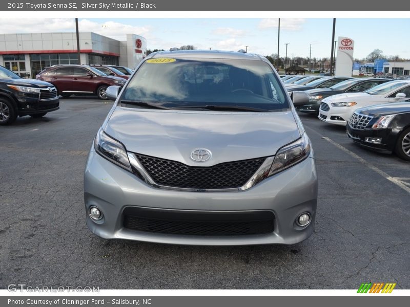Silver Sky Metallic / Black 2015 Toyota Sienna SE