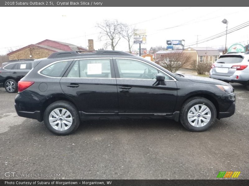 Crystal Black Silica / Ivory 2018 Subaru Outback 2.5i