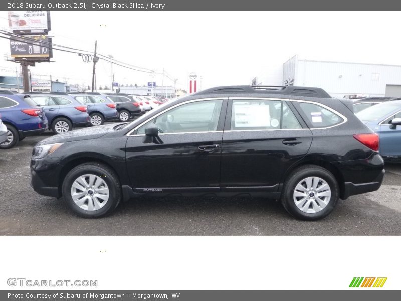 Crystal Black Silica / Ivory 2018 Subaru Outback 2.5i