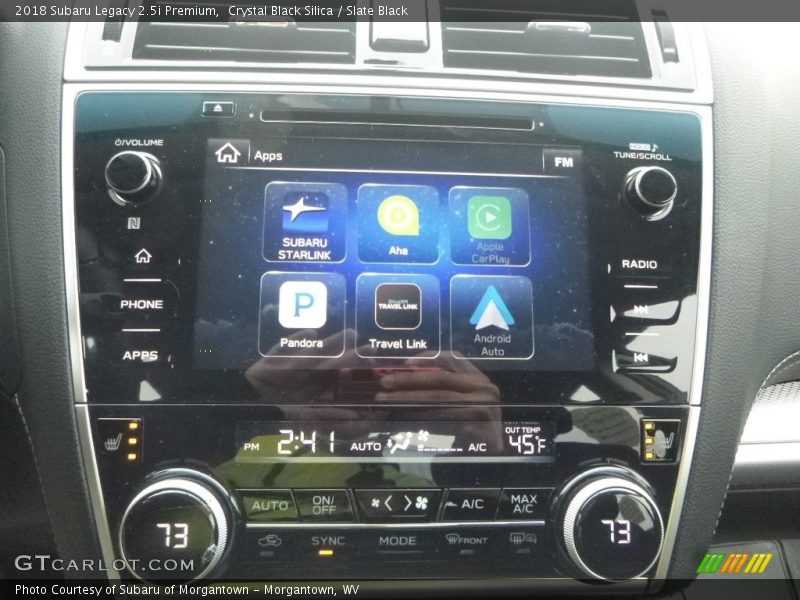 Crystal Black Silica / Slate Black 2018 Subaru Legacy 2.5i Premium