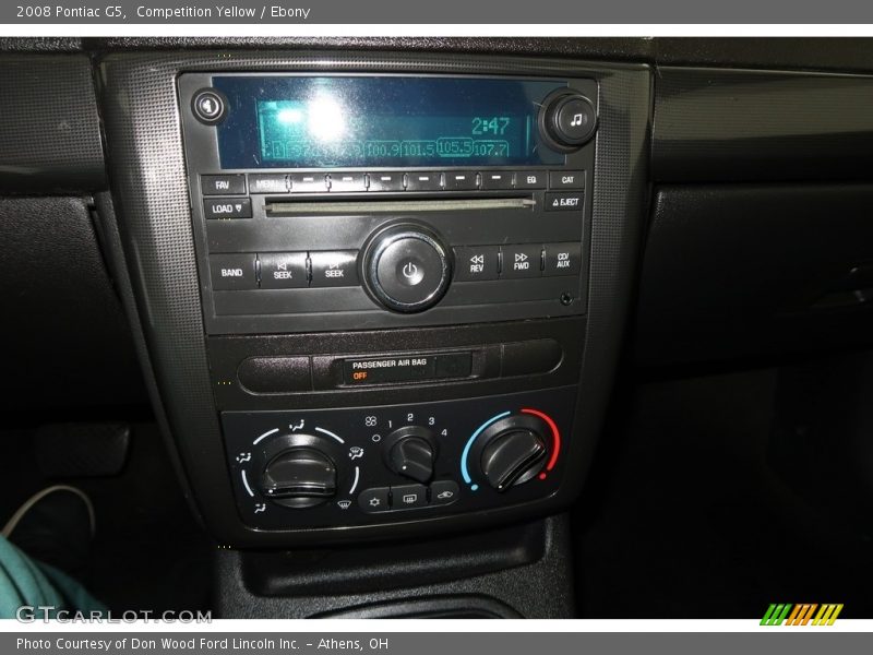 Competition Yellow / Ebony 2008 Pontiac G5