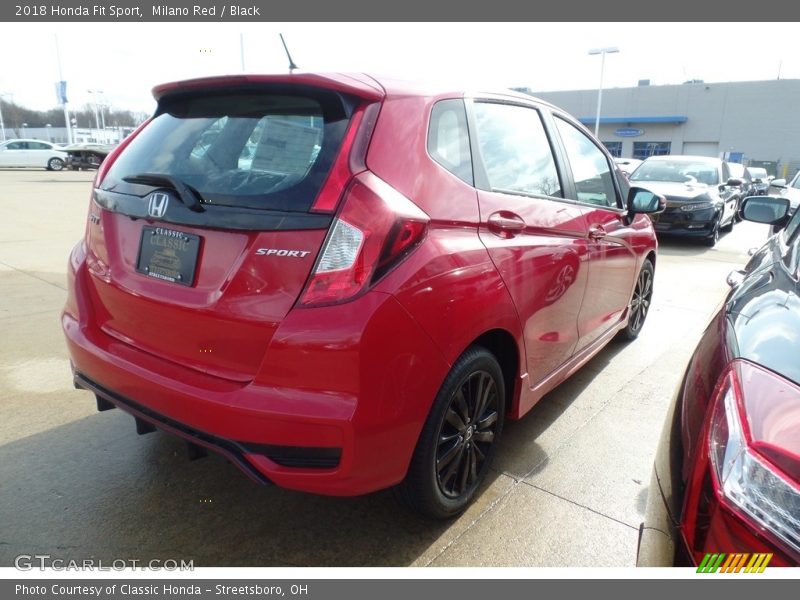 Milano Red / Black 2018 Honda Fit Sport