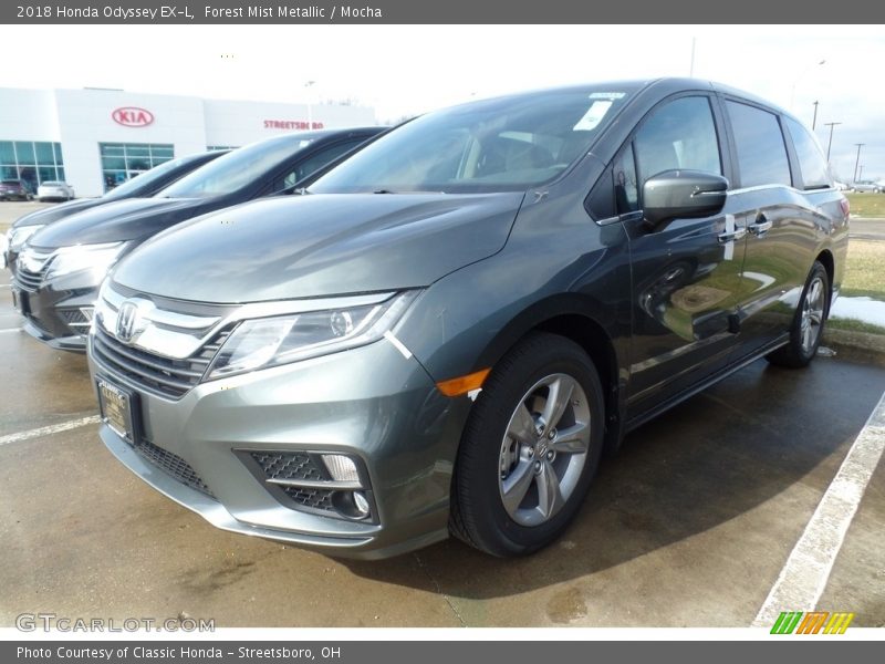 Forest Mist Metallic / Mocha 2018 Honda Odyssey EX-L